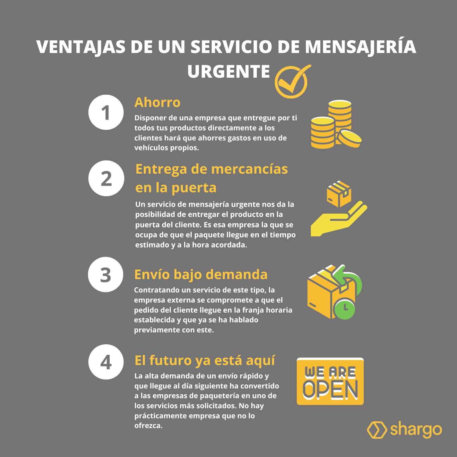 Mensajería urgente: 4 ventajas del servicio - Shargo